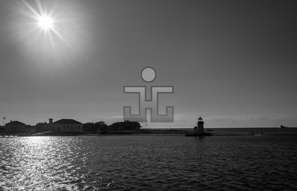 Nantucket Island Lighthouse B&W 2