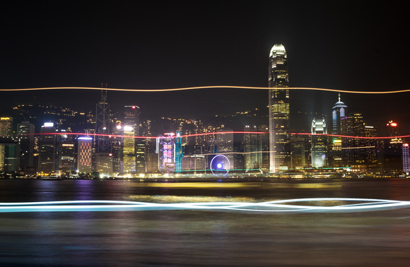 Hong Kong Skyline Wave